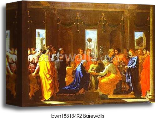 The Marriage of the Virgin by Nicolas Poussin, Canvas Print The Marriage of the Virgin by Nicolas Poussin, Canvas Print