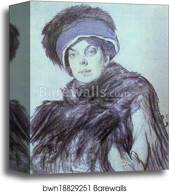 Portrait of Princess Olga Orlova by Valentin Serov, Canvas Print Portrait of Princess Olga Orlova by Valentin Serov, Canvas Print