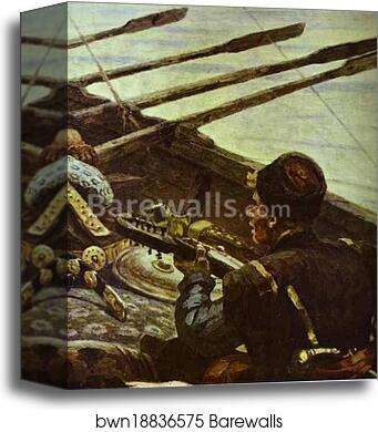 Stepan Razin. Detail by Vasily Surikov, Canvas Print