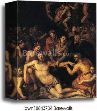 Descent from the Cross and Lamentation by Agnolo Bronzino, Canvas Print Descent from the Cross and Lamentation by Agnolo Bronzino, Canvas Print