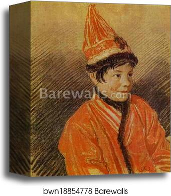 Portrait of a Kalmyk Woman Bayausta by Orest Kiprensky, Canvas Print