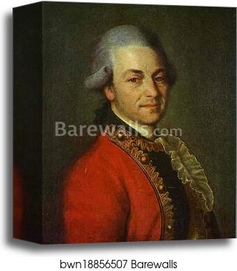 Portrait of an Unknown Man by Dmitry Levitzky, Canvas Print