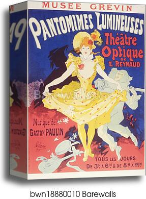 Pantomimes Lumineuses by Jules Chéret, Canvas Print