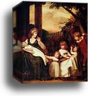 Portrait Of Charlotte Bosanquet With Her Five Elder Children by George Romney, Canvas Print
