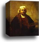 Self-Portrait by Rembrandt Harmenszoon Van Rijn, Canvas Print