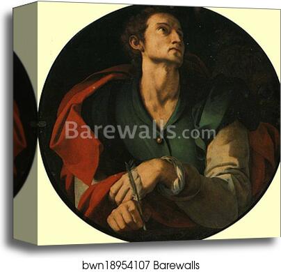 St. Luke the Evangelist by Jacopo Carrucci, Known As Pontormo, Canvas Print St. Luke the Evangelist by Jacopo Carrucci, Known As Pontormo, Canvas Print