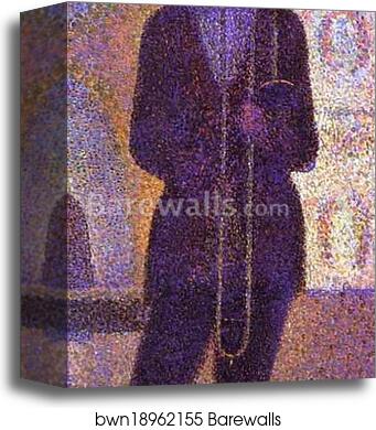 Invitation to the Sideshow (La Parade de Cirque). Detail by Georges Seurat, Canvas Print Invitation to the Sideshow (La Parade de Cirque). Detail by Georges Seurat, Canvas Print