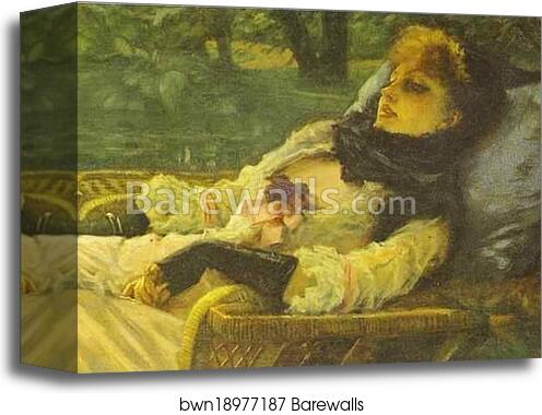 The Dreamer (Summer Evening) by Jacques Joseph Tissot (A.K.A. James Tissot), Canvas Print