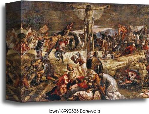 Crucifixion by Jacopo Robusti, Called Tintoretto, Canvas Print Crucifixion by Jacopo Robusti, Called Tintoretto, Canvas Print