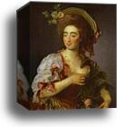 Portrait of Anna Davia (D'Avia) Bernucci by Dmitry Levitzky, Canvas Print