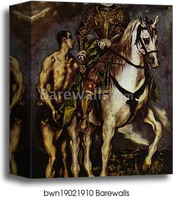 St. Martin and the Beggar by El Greco, Canvas Print
