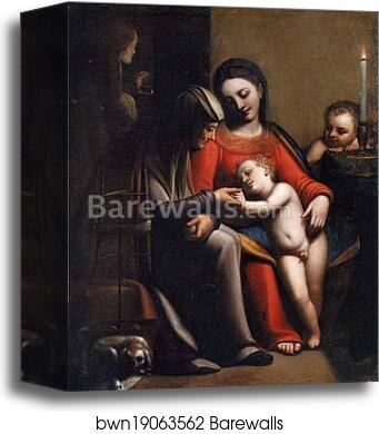 Holy Family with Saints Anne and John by Sofonisba Anguissola, Canvas Print Holy Family with Saints Anne and John by Sofonisba Anguissola, Canvas Print