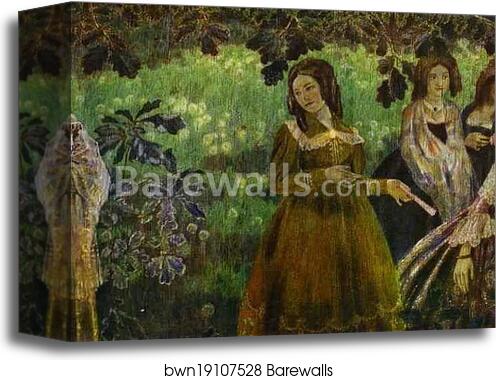 The Emerald Necklace by Victor Borisov-Musatov, Canvas Print