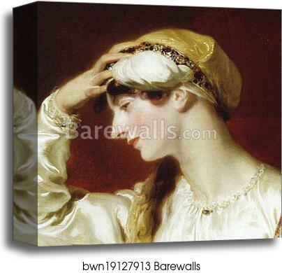 Mrs. Jens Wolff (1771-1829). Detail by Sir Thomas Lawrence, Canvas Print
