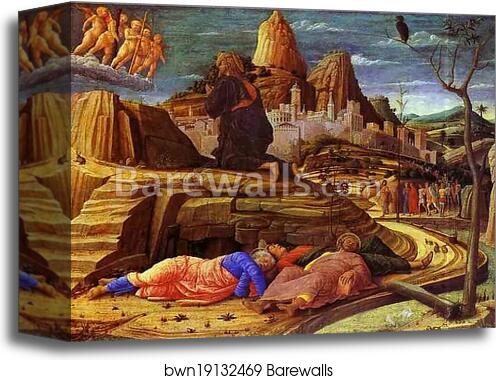 Agony in the Garden by Andrea Mantegna, Canvas Print
