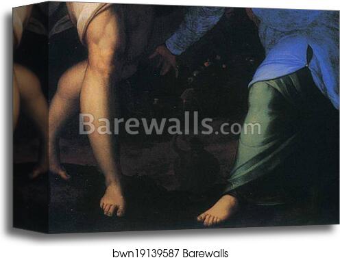 Noli me tangere. Detail by Agnolo Bronzino, Canvas Print