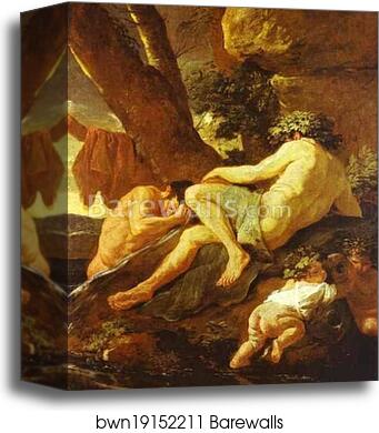 Midas Bathing in Pactolus by Nicolas Poussin, Canvas Print Midas Bathing in Pactolus by Nicolas Poussin, Canvas Print
