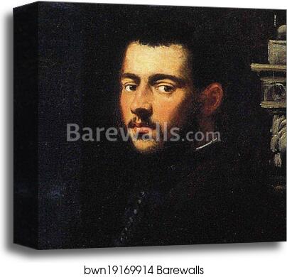 Portrait of a Man. Detail by Jacopo Robusti, Called Tintoretto, Canvas Print Portrait of a Man. Detail by Jacopo Robusti, Called Tintoretto, Canvas Print
