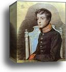 Portrait of A. P. Bakunin by Orest Kiprensky, Canvas Print