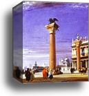 St. Mark's Column in Venice by Richard Parkes Bonington, Canvas Print