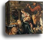 The Adoration of the Kings. Detail by Paolo Veronese, Canvas Print