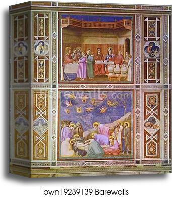 The Wedding Feast at Cana and The Deposition of Christ by Giotto, Canvas Print