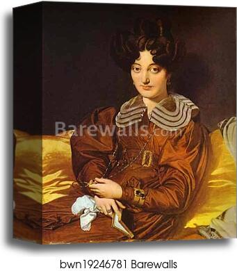Portrait of Madame Marcotte de Sainte-Marie by Jean-Auguste-Dominique Ingres, Canvas Print