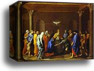 The Marriage of the Virgin by Nicolas Poussin, Canvas Print