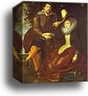 Rubens and Isabella Brant in the Bower of Honeysuckle by Peter Paul Rubens, Canvas Print