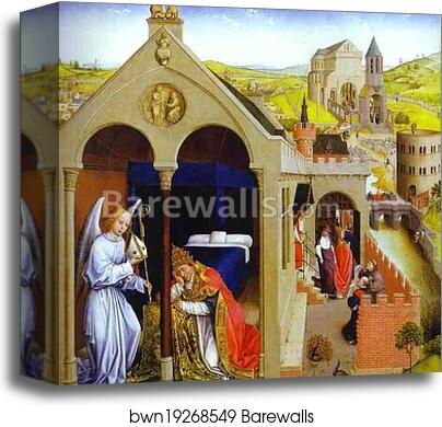 Dream of Pope Sergius by Rogier Van Der Weyden, Canvas Print