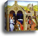 Dream of Pope Sergius by Rogier Van Der Weyden, Canvas Print