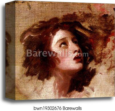 Emma Hamilton as Miranda by George Romney, Canvas Print