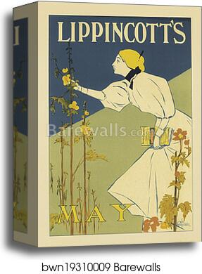 La revue "Lippincott's Magazine", publiée à Philadelphie (Mai 1895) by William Carqueville, Canvas Print La revue "Lippincott's Magazine", publiée à Philadelphie (Mai 1895) by William Carqueville, Canvas Print