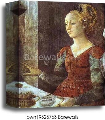 The Feast of Herod: Salome's Dance by Fra Filippo Lippi, Canvas Print