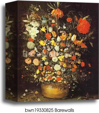 Vase with Flowers by Jan Brueghel The Elder, Canvas Print