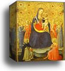 Madonna with Angels and the Saints Dominic and Catherine by Fra Angelico, Canvas Print