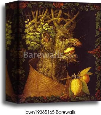 Winter by Giuseppe Arcimboldo, Canvas Print