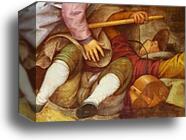 The Parable of the Blind. Detail by Pieter Bruegel The Elder, Canvas Print