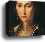 Portrait of Eleonora of Toledo as an Old Woman. Detail by Agnolo Bronzino, Canvas Print