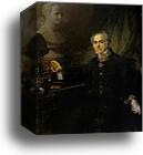 Portrait of K. A. Leberecht by Vasily Tropinin, Canvas Print