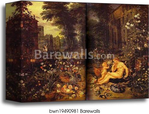 Bouquet of Flowers by Jan Brueghel The Elder, Canvas Print