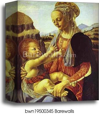 Madonna and Child by Andrea Del Verrocchio, Canvas Print