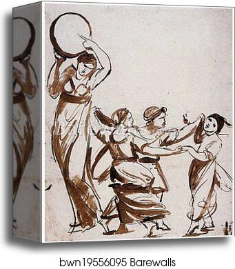 Study for 'The Levenson-Gower Children' by George Romney, Canvas Print