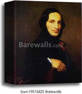 Portrait of the Artist Ivan Aivazovsky by Alexey Tyranov, Canvas Print