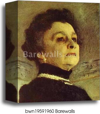 Portrait of the Actress Maria Yermolova. Detail by Valentin Serov, Canvas Print Portrait of the Actress Maria Yermolova. Detail by Valentin Serov, Canvas Print