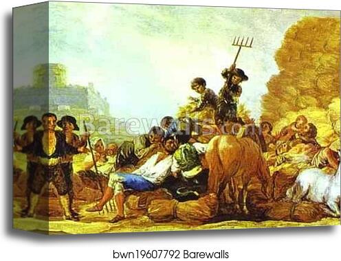 Summer by Francisco De Goya Y Lucientes, Canvas Print