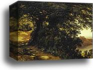 View of Castel-Gandolfo near Rome by Mikhail Lebedev, Canvas Print