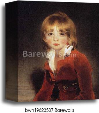 The Children of Ayscoghe Boucherett. Detail by Sir Thomas Lawrence, Canvas Print