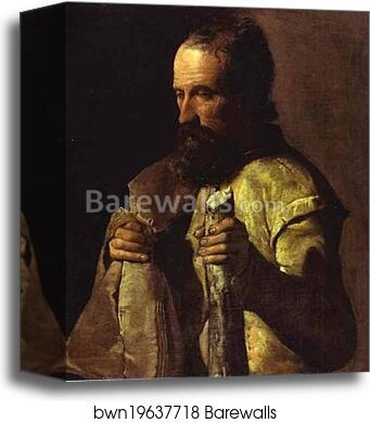 St James the Minor by Georges De La Tour, Canvas Print