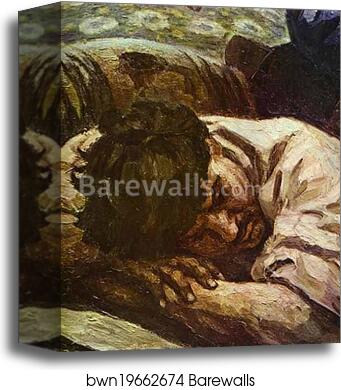 Stepan Razin. Detail by Vasily Surikov, Canvas Print